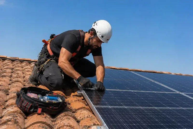 Maintenance et monitoring de panneaux solaires à Grézillac